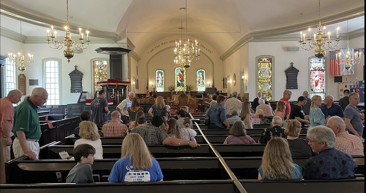 Every Sunday afternoon during the summer of 2025, St. John's Church in Richmond, Virginia will present in historic tableau the most inspired seeeches of 1775. The prose presentations that moved a reluctant society to rebel against their British brothers will be followed informal conversations outside the church. 